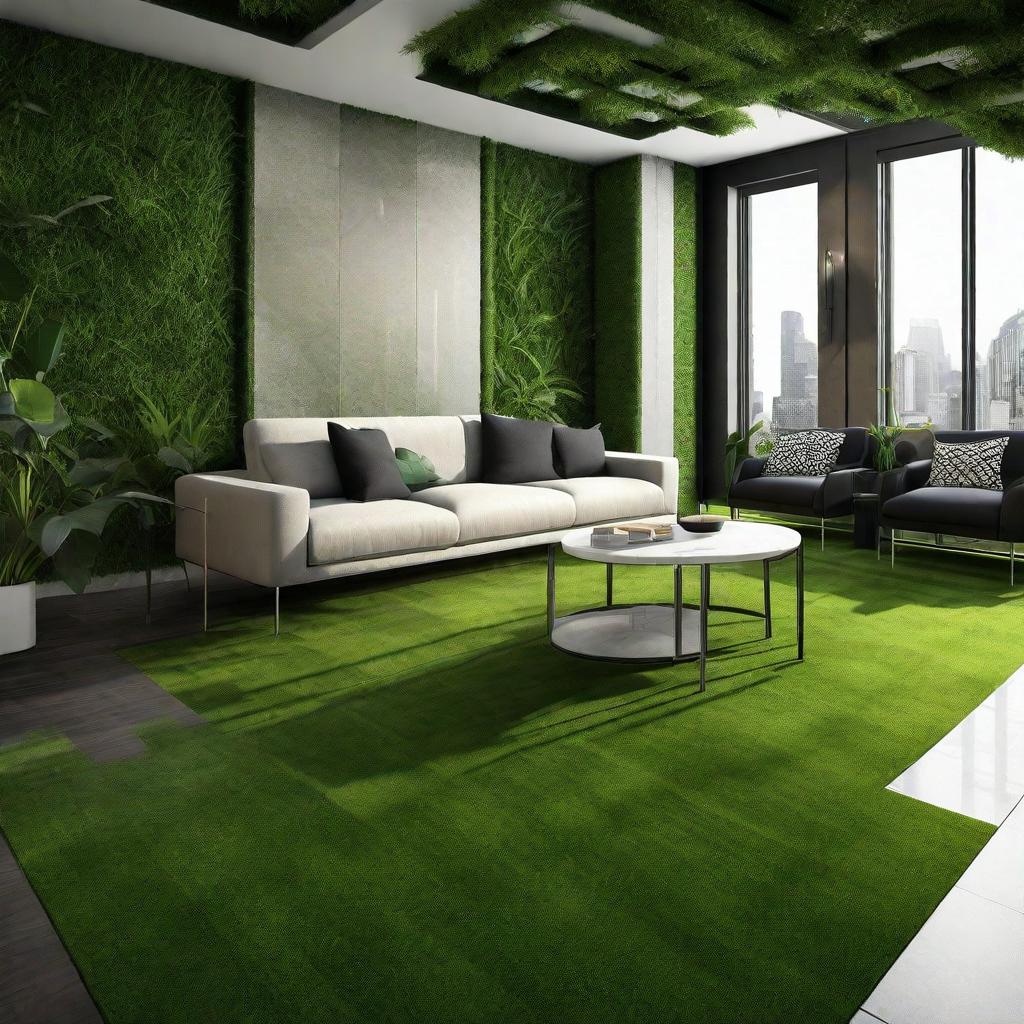 artificial grass wall design